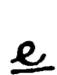 lowercase e in cursive longhand