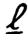 longhand lowercase L
